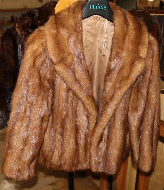 Light brown mink jacket